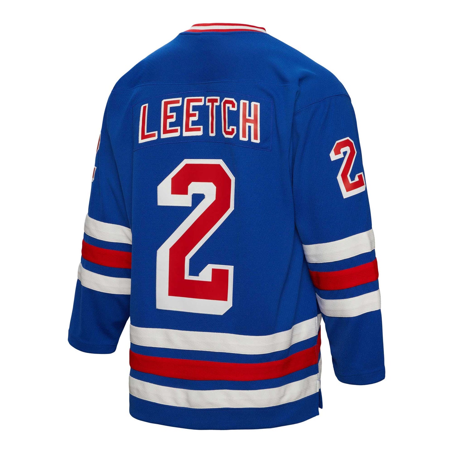 Brian Leetch New York Rangers Mitchell & Ness 1993/94 Alternate Captain Patch Blue Line Player Jersey - Blue