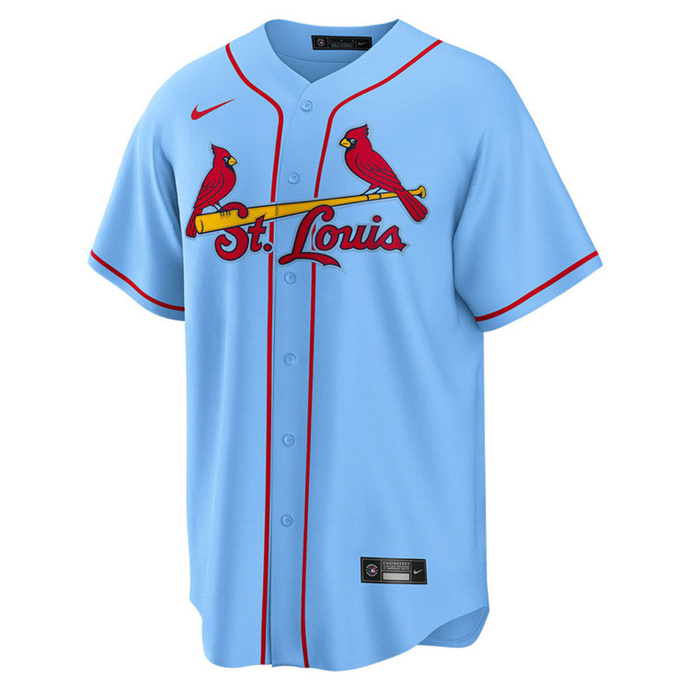 Men's St. Louis Cardinals Lars Nootbaar Cool Base Replica Alternate Jersey - Light Blue