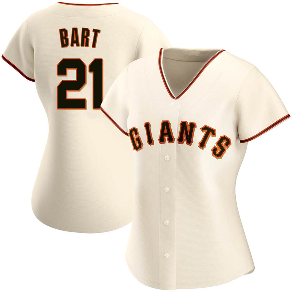 Women's San Francisco Giants Joey Bart Cool Base Replica Jersey - Cream