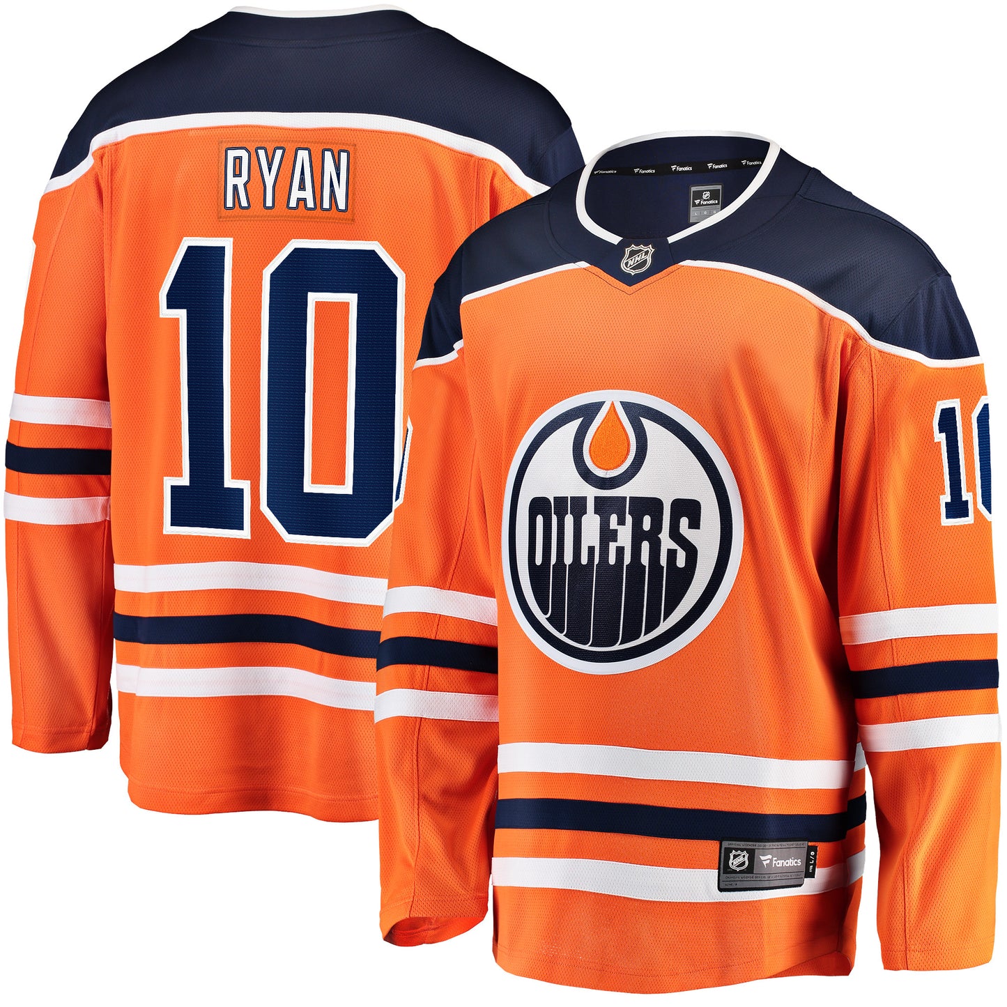 Derek Ryan Edmonton Oilers Fanatics Branded Home Breakaway Player Jersey - Orange